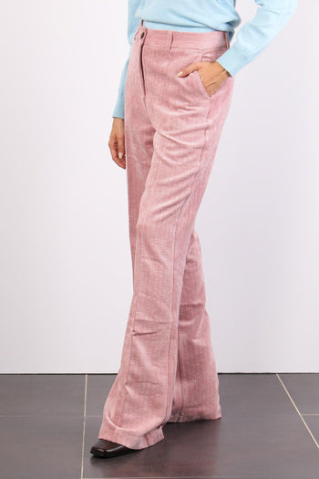 Pantalone Velluto Coste Rosa - 6