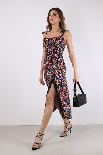 Gonna Spacco Inserto Pizzo Nero - 5