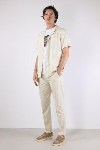 Camicia Mc Misto Lino Ecru - 7
