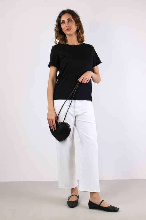 T-shirt M/m Cotone Nero