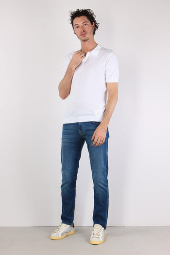 Polo Manica Corta Basica Optic White - 2