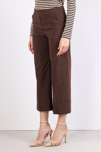 Pantalone Cropped Risvolto Moro - 3