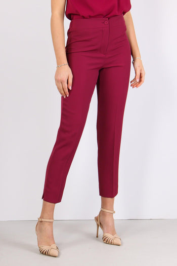 Pantalone Fluido Elastico Sangria - 5