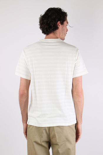T-shirt Girocollo Basica Off White - 4