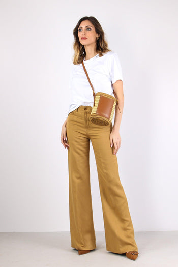 T-shirt Ricamo Collo Bianco - 5