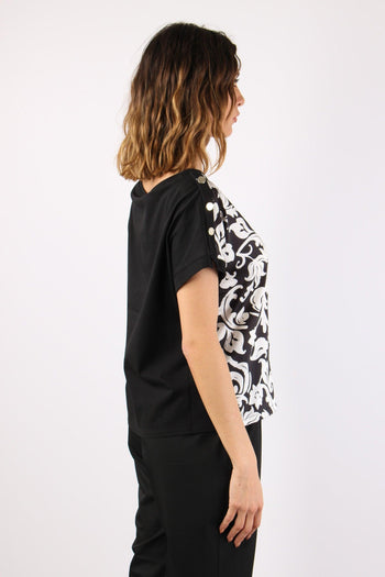 T-shirt Inserto Fantasia Nero/arabo - 6