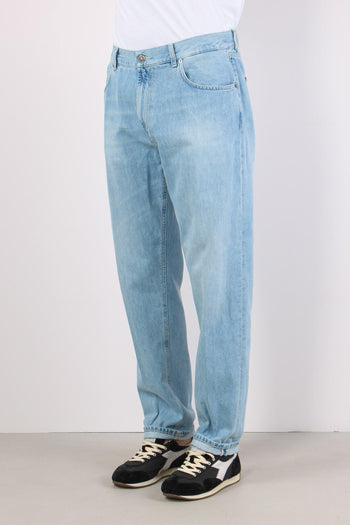 Ervin Denim Gamba Morbida Denim Chiaro - 3