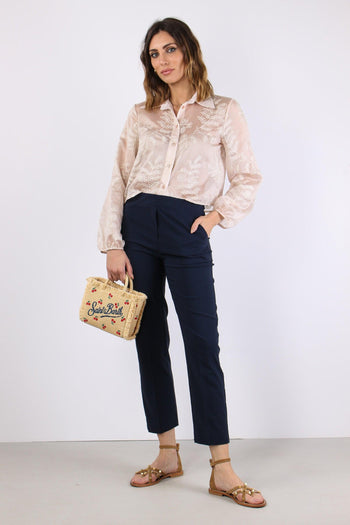 Pantalone Stretto Spacchetti Blu - 5