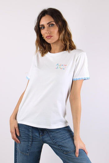 T-shirt Scritta Ricamo Mare - 2