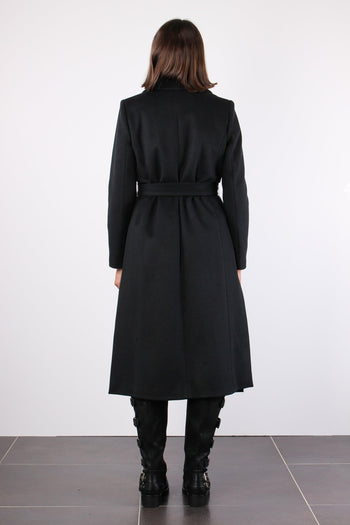 Cappotto Vestaglia Spacchi Nero - 3