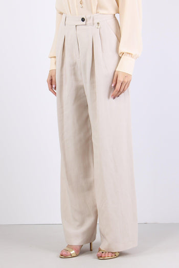 Cloes Pantalone Zampa Tessut Milk - 3