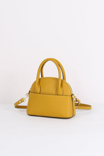 Borsa 100% Pelle Made In Italy Giallo - 2