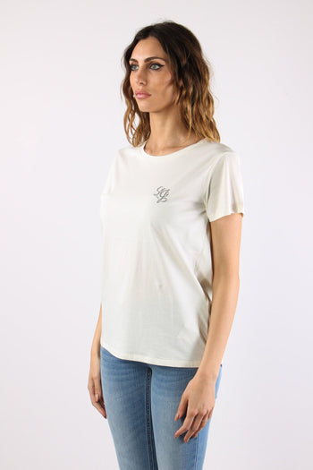 T-shirt Logo Piccolo White Milk - 3