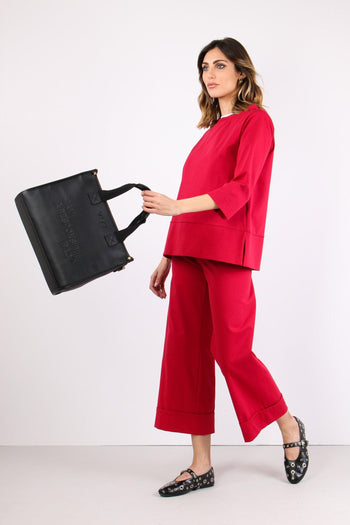 Felpa Taglio Quadro Punto Mila India - 5