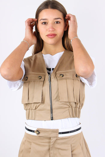 Gilet Tasche Taglio Vivo Safari - 6