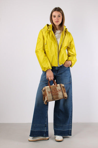 Giubbotto Corto Over Nylon Cedar Yellow