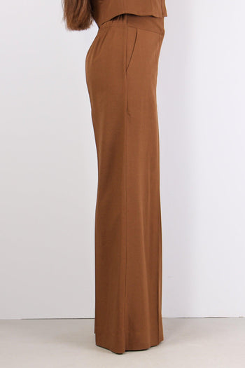 Pantalone Palazzo Gamba Dritta Tabacco - 6