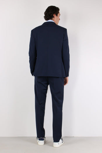 Abito Misto Lana Slim Blu - 5