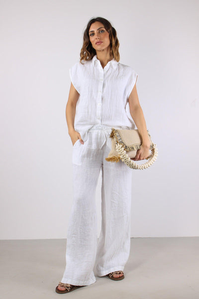 Camicia Smanicata Bottini Retr Naturale