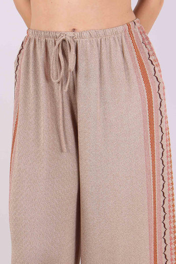 Pantalone Palazzo Lurez Fantasia Beige - 8