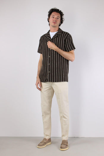 Camicia Over Riga Moro - 4