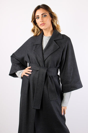 Cappotto Cachemire Cinturato 0 Antracite - 5