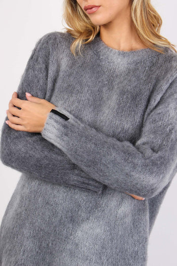 Girocollo Mohair Sfumato Grigio - 6