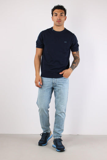 Maglia Girocollo M/m Filo Navy Blue - 2