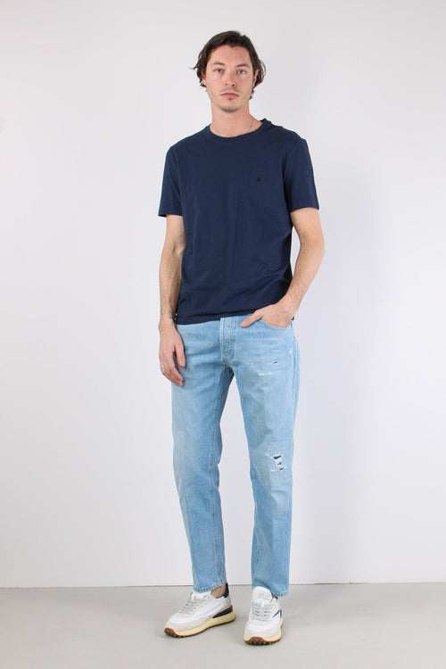 T-shirt Cotone Fiammato Logo Universo
