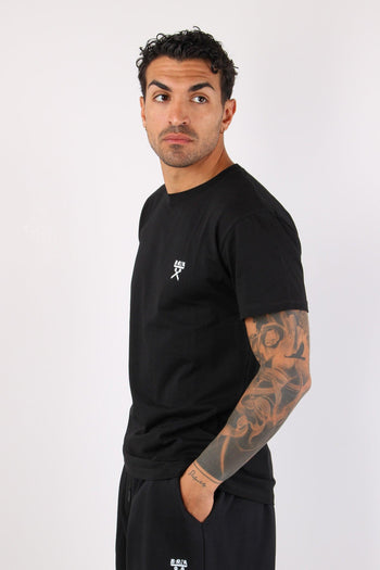 T-shirt Regular Logo Nero - 3