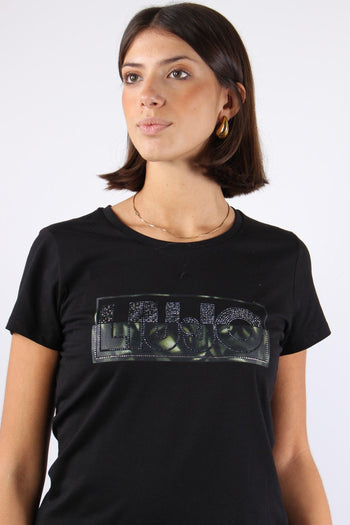 T-shirt Mc Logo Militare Nero/dark Green - 6