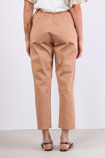 Pantalone Gamba Dritta Elastic Nude - 4