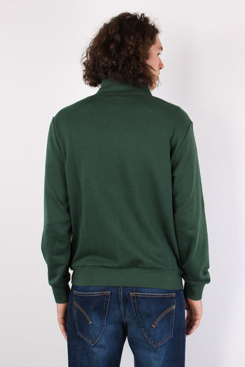 Maglia Cotone Full Zip Verde - 3