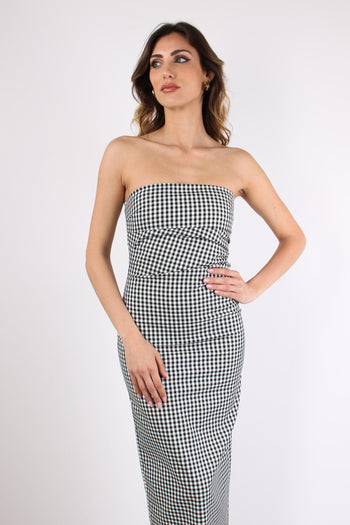 Tubino Vichy Bianco/nero - 2