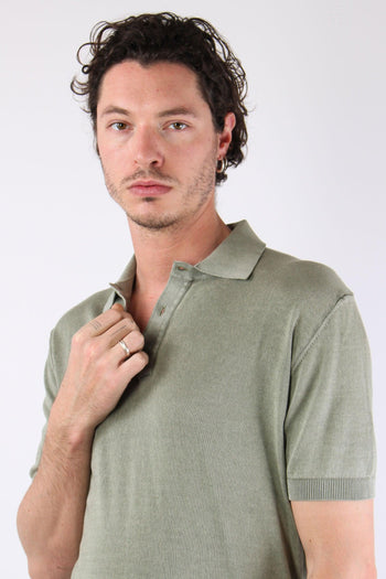 Polo Manica Corta Cotone Green Fade - 8