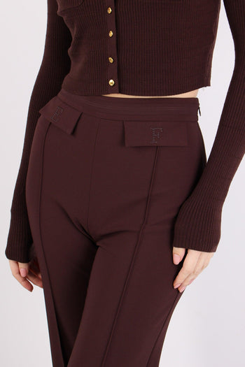 Pantalone Palazzo Essensial Cacao - 6