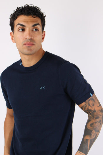 Maglia Girocollo M/m Filo Navy Blue - 4