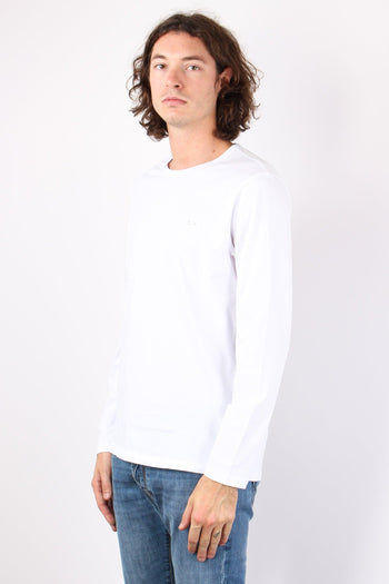 T-shirt Basica Manica Lunga Bianco - 5