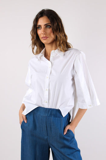 Camicia Apertura Manica Bianco - 2