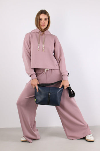 Felpa Modal Crop Coulisse Paris - 5