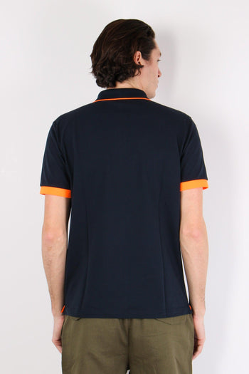 Polo Mc Profilo Sottile Fluo Navy Blue - 3