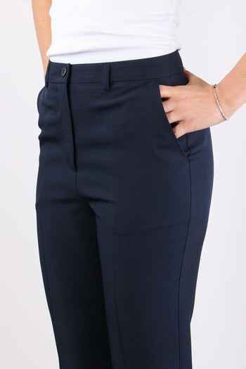Pantalone Sigaretta Poliviscos Blu - 7