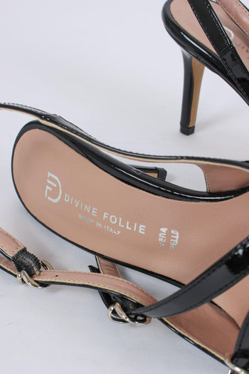 Decollete Vernice Multifibbia Nero - 7