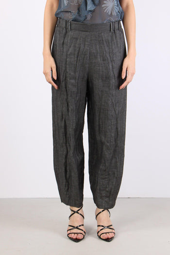 Pantalone Elastico Cuciture Grigio - 2