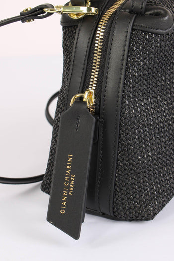 Alifa Pochette Rafia Nero - 8