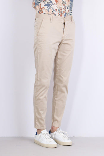 Pantalone Chino Rasatello Beige - 5