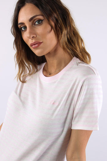 T-shirt Riga Logo Bianco/rosa - 8
