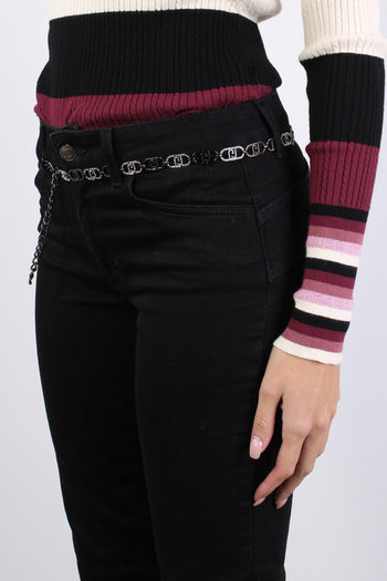 Jeans Magnetic Cintura Denim Black - 7