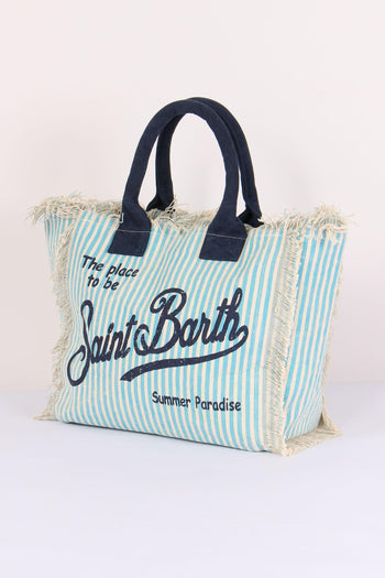 Vanity Canvas Righe Azzurro/blu - 3