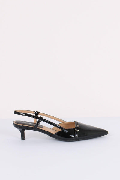 Chanel Tacco Basso Fibbia Nero